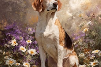 draw a custom memorial pet portrait from photo