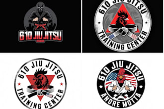 design high quality wonderful jiu jitsu logo with express delivery