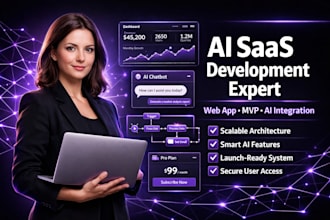 develop base44 web app and saas mvp development with ai integration