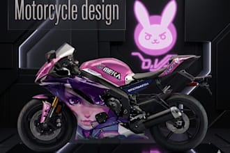 do motorcycle vinyl wrap design