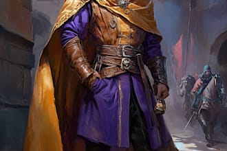 fantasy dnd character illustration