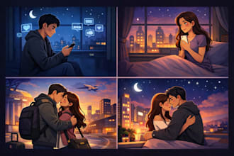 create storyboard commercial illustration production animation film comic book
