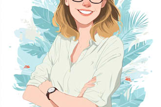 make a disney cartoon illustration