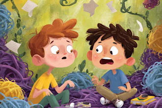 children story book illustration children story book