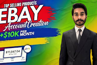 do professional ebay account creation for selling success