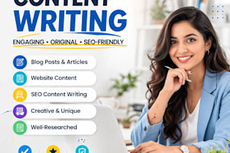 write SEO optimized blog and articles for digital marketing
