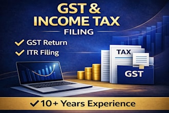 do gst registration gst return filing and income tax return filing in india