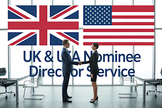 provide UK USA nominee director for llp ltd or llc formation