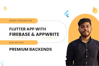 develop a flutter app with firebase or appwrite backend