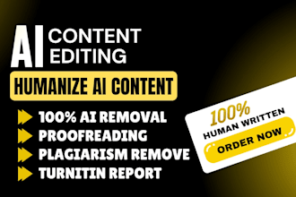 rewrite, humanize ai content, proofread and remove ai