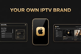 rebrand iptv app for IOS with control panel to manage dns