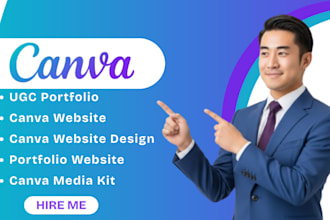create canva website ugc portfolio ugc canva website design portfolio website
