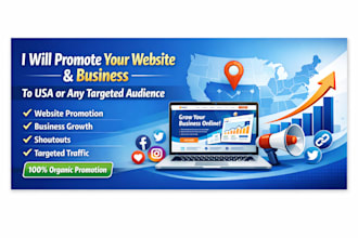 promote website,business,shoutout and share link to usa or any targeted audience