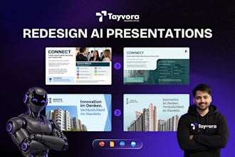 fix, redesign your gamma, canva or ai presentation into a modern powerpoint
