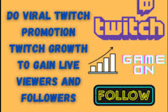 promote your twitch channel to gain real viewers and followers
