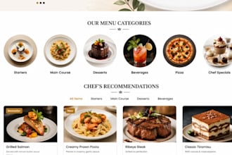create responsive restaurants website