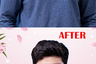 professionally retouch your photo and remove pimple, acne