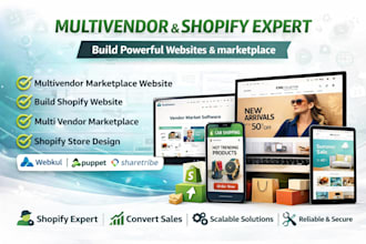 build shopify multi vendor marketplace website development store design webkul