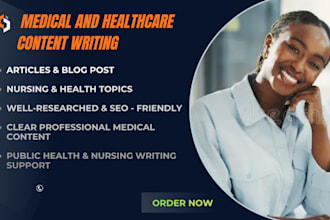 write medical nursing and healthcare blog articles