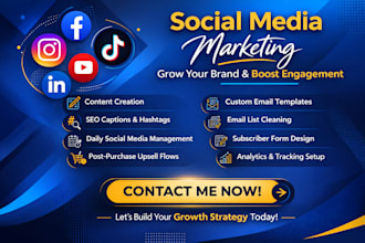 be your social media manager for instagram, facebook  tiktok