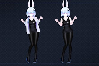 3d game character vrchat avatar vr character anime 3d model 3d character model