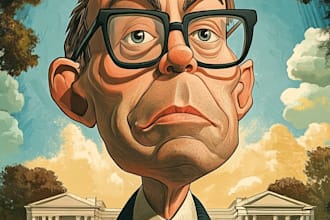 create digital political cartoon for political cartoon