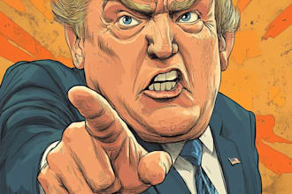 do a political cartoon art