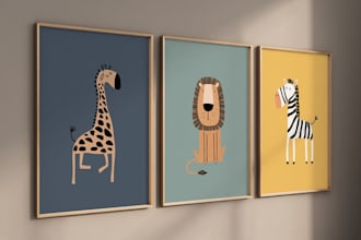 etsy mockups, canvas portrait