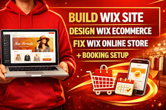 build wix website design, wix ecommerce store, fix wix booking and online shop