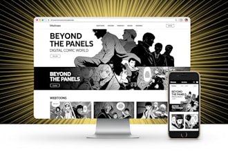 promote your website, webtoon, manga, or comic with professional marketing asset