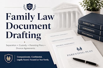 draft professional separation and divorce agreements
