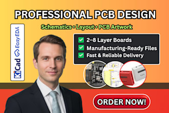 design professional pcb, schematics, and artwork