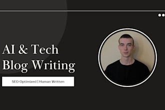 write SEO blog articles for ai and tech companies