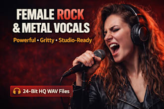be your female hard rock singer, rock vocalist, metal singer, heavy metal songs