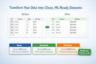 clean and preprocess your messy dataset professionally
