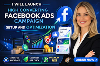 launch high converting facebook ads campaign setup and optimization