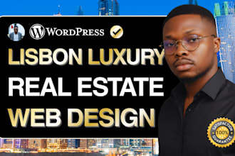 build luxury lisbon waterfront real estate website wordpress lisbon real estate