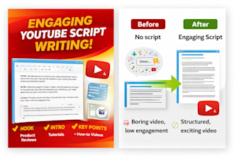 write engaging youtube video scripts that get views