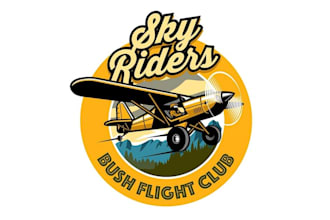 design professional aviation, airplane logo badge patch