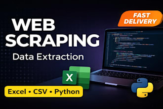 scrape ecommerce, amazon, or business data using python
