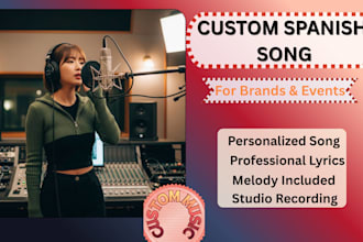 write and record a custom spanish jingle for your brand