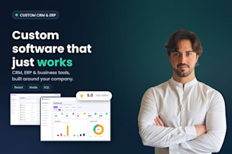 develop premium custom software, CRM, erp, business management