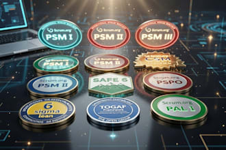 do togaf safe agile scrum master psm pal six sigma certifications ceh istqb pmp