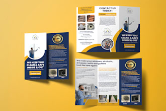 design an amazing business brochure, bifold or trifold brochure