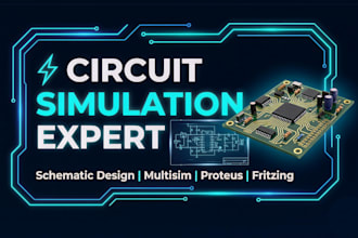 do electronic schematics and simulate circuits in proteus, multisim, fritzing