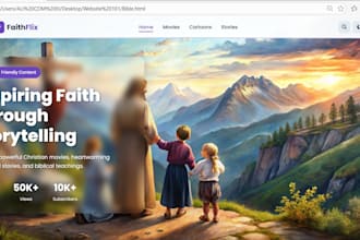 create a modern responsive website or ecommerce store