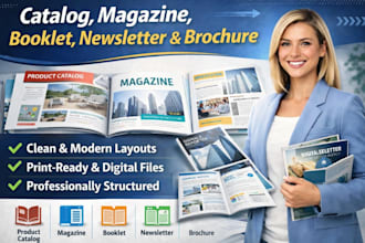 design professional catalog, magazine and marketing materials