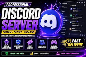 setup a professional custom discord server