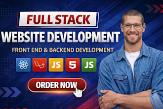 full stack website development front end developer backend full stack developer