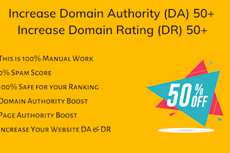 increase your website semrush domain authority score from any score to 60plus